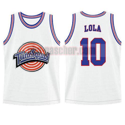 maillot tune squad homme Lola Bunny 10 blanc
