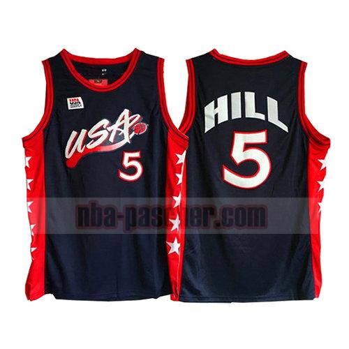 maillot usa 1996 homme Grant Hill 5 noir