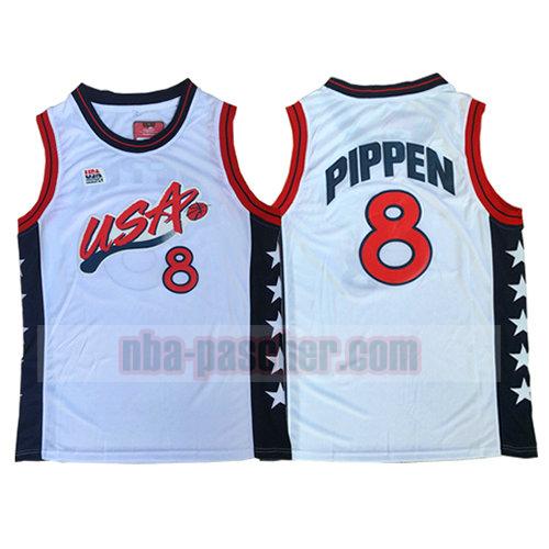 maillot usa 1996 homme Scottie Pippen 8 blanc