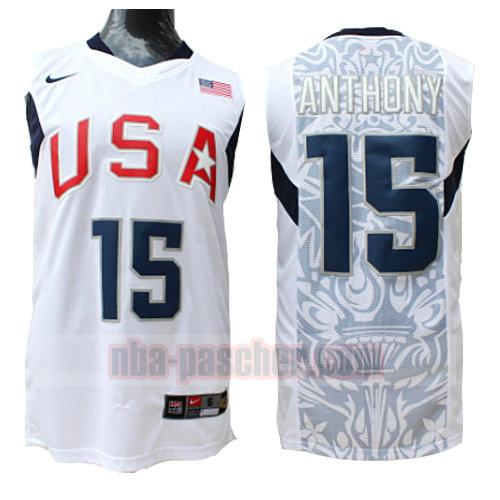 maillot usa 2008 homme Anthony 15 blanc