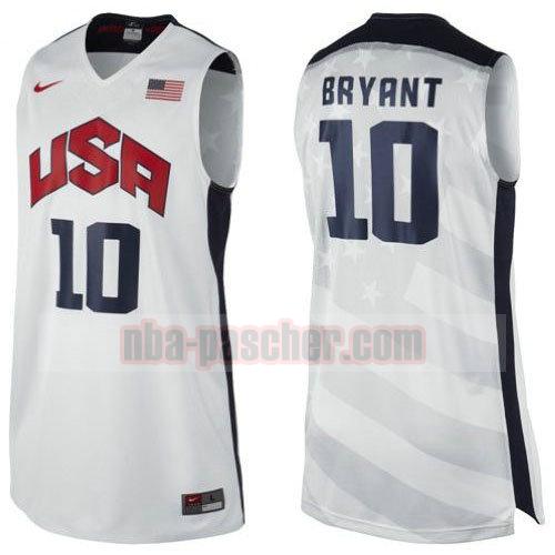 maillot usa 2012 homme Kobe Bryant 10 blanc