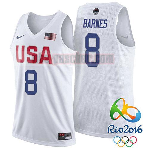 maillot usa 2016 homme Jerry Stackhouse 8 blanc