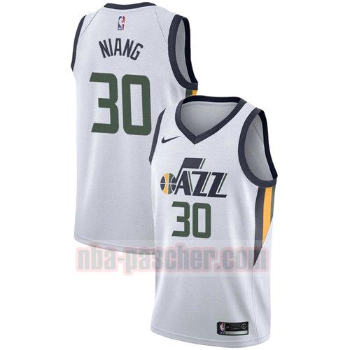 maillot utah jazz homme Georges Niang 30 association 2017-18 blanc