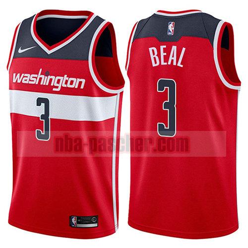 maillot washington wizards homme Bradley Beal 3 icône 2017-18 rouge