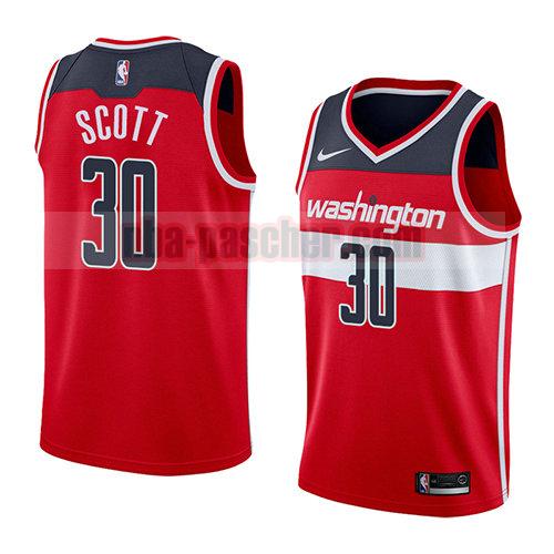 maillot washington wizards homme Mike Scott 30 icône 2018 rouge