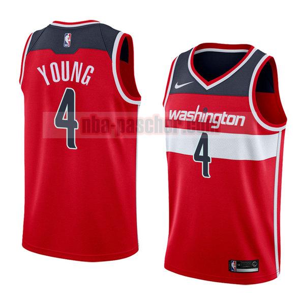 maillot washington wizards homme Mike Young 4 icône 2018 rouge