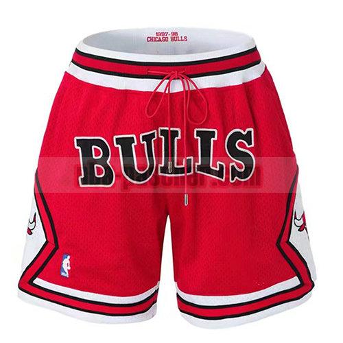 shorts chicago bulls homme just don rouge