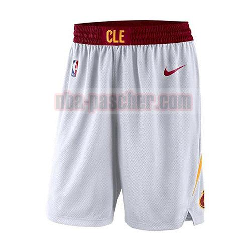 shorts cleveland cavaliers homme 2017-18 blanc